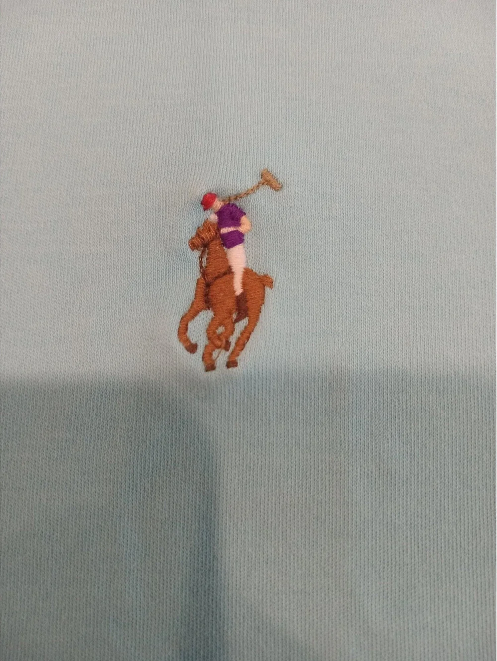Polo Ralph Lauren Shirt Mens Large Light Blue Pima Soft Touch Colored Pony L